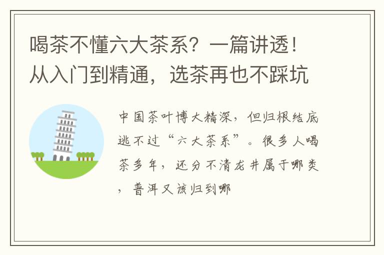喝茶不懂六大茶系？一篇讲透！从入门到精通，选茶再也不踩坑